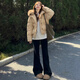 俞兆林棉衣羽絨棉服女冬季2025新款大毛領(lǐng)小個(gè)子面包服加厚棉襖外套女 奶茶色 M