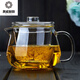 德國進(jìn)口品質(zhì)玻璃茶壺單壺耐高溫加厚過(guò)濾紅茶具家用燒水分離小煮泡花茶器套裝奔成 600ML壺(加厚)