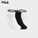 斐樂（FILA）女士襪子低腰襪套裝優(yōu)質(zhì)長絨棉舒適運(yùn)動(dòng)休閑襪抗菌透氣短襪三雙裝 標(biāo)準(zhǔn)白/標(biāo)準(zhǔn)白/傳奇藍(lán)-99 XS