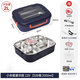 車載加熱飯盒304不銹鋼內(nèi)膽免注水插電加熱保溫上班族12V24V家用 220+12V【家用+小車】豪華款2L