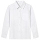 青圳兒童白襯衫長(cháng)袖男童女童學(xué)院風(fēng)小學(xué)生校服中大童白色襯衣表演出服 尖領(lǐng)白襯衫長(cháng)袖-口袋款 170cm