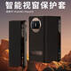 卡倫頓 適用華為x3手機殼翻蓋式折疊屏matex3保護套真皮全包防摔保護殼智能視窗皮套新款典藏版男女款 【玄黑色】智能翻蓋丨便攜支架