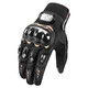 RidingTribe摩托車(chē)騎行手套夏季半指機車(chē)手套防摔耐磨可觸屏騎士賽車(chē)手套男女 黑色全指 L