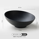 朵瑋米立風(fēng)物水果盤(pán)2024新款高顏值果盤(pán)客廳茶幾家用輕奢高檔茶點(diǎn)盤(pán) 【深邃黑】巖紋斜邊果盤(pán)