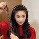 HANS’F滿(mǎn)鉆發(fā)箍女款防滑帶齒洗臉頭箍成人發(fā)卡2025新款高端發(fā)夾頭飾秋冬 咖色