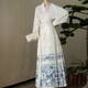 杜艷枝原創(chuàng)【青花】明制漢服女春夏季刺繡國風馬面裙飛機袖套裝 純白整套 【青花】 S156-165CM(90-110斤)