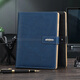 嘉然恒 活頁(yè)本25K商務(wù)辦公筆記本子高顏值a5簡(jiǎn)約加厚活頁(yè)記事本可替換活頁(yè)紙內芯會(huì )議記錄本可定制 藍色
