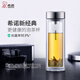 希諾（HEENOOR） 希諾玻璃杯雙層官方直售男女士家用高檔泡茶杯透明隔熱車(chē)載水杯 升級抗菌版-抗菌率99.9% 335ml