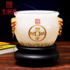 至品誠 聚寶盆擺件白玉琉璃客廳酒柜裝飾品開業(yè)喬遷禮品辦公室擺件高檔創(chuàng)意禮品新中式中國風擺件 小號四方納財聚寶盆DS（不配收藏證書）