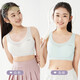 yffcool女童內衣運動(dòng)防震發(fā)育期12-16歲小背心初中高中生無(wú)鋼圈少女文胸 雅白+淺綠（2件裝） 80/L (80-100斤)