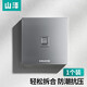 山澤（SAMZHE） 電腦插座網(wǎng)口網(wǎng)絡(luò )面板 適用電話(huà)信息模塊 通用超五/六/七類(lèi)模塊加厚86型面板 網(wǎng)絡(luò )面板【單口】灰色 XMB-H01
