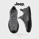 Jeep吉普男鞋2025新款透氣輕便網(wǎng)鞋男士冬季網(wǎng)面休閑運動(dòng)登山鞋子男潮 灰色【皮鞋碼】 40