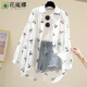 花嵐娜 防曬衣2025夏季新款韓版寬松網(wǎng)紅米奇雪紡襯衫ins百搭薄款外套女 529米奇黑色 XL