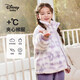 迪士尼 Disney 童裝兒童女童仿羊羔絨短款棉服時尚立領卡通外套中大童休閑外出上衣服22冬季 DB241JE12 紫120