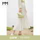麦檬明星同款MM麦檬春新款半身裙设计感雪纺白色百褶裙5D2241381Q 绿色百褶 150/56A/XS