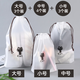 零號(hào)公館【10件】旅行收納袋抽繩束口袋子內(nèi)衣物防塵袋鞋子防水干濕分裝袋 黑貓款（大號(hào)3中號(hào)4小號(hào)3）