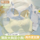 莫代爾內衣女大胸顯小防下垂聚攏收副乳調整型全罩杯薄款透氣蕾絲文胸 淺綠色-單件裝 L 【推薦36/80BC通杯】