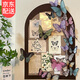 韞舜毛氈板照片墻3D蝴蝶墻貼留言軟木板展示板臥室玄關(guān)背景墻面裝飾畫 復(fù)古棕60*80 【32立體蝴蝶+6卡片+魔術(shù)貼】