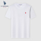U.S. POLO ASSN.保羅短袖T恤男夏季索羅娜圓領(lǐng)白色小t恤情侶寬松透氣男士T 白色索羅娜27-1 XL-175/96A