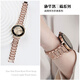 watchbond適用華為手表GT4/5/watch5/gt5pro女款41mm施華洛表帶智能商務(wù)時尚小香風(fēng)18mm女生鑲鉆表鏈腕帶
