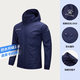 卡爾美（KELME）運(yùn)動(dòng)外套男風(fēng)雨衣防潑水防風(fēng)衣男女連帽足球訓(xùn)練外套 深藍(lán) L 