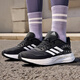 阿迪達(dá)斯 （adidas）跑鞋女鞋 2025夏季新款網(wǎng)面透氣運(yùn)動(dòng)鞋慢跑休閑鞋緩震跑步鞋子女 經(jīng)典黑白色/店長(zhǎng)主推/建議拍大半碼 【曬圖返5】 39