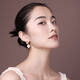 翡拉拉（fellala）時(shí)尚個(gè)性秋季基礎(chǔ)耳環(huán)女 簡(jiǎn)約不對(duì)稱耳釘氣質(zhì)琺瑯耳飾潮禮物 商場(chǎng)同款