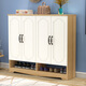 森普頓  鞋柜 現代簡(jiǎn)約玄關(guān)柜防塵鞋架門(mén)廳柜歐式 多層鞋子收納柜 B款 淺+白 2門(mén)