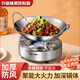 哈駱頓（HALODN）酒精爐家用火鍋戶(hù)外便攜酒精鍋加厚干鍋鍋具液體固體干鍋爐具套裝 加厚酒精爐+加厚蜂窩鍋 26cm 【2024新款，收展鍋架，不壓火】
