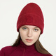 ZEAL WOOD美麗諾羊毛保暖帽毛線(xiàn)帽針織帽子男女士秋冬2023戶(hù)外騎行防寒 LA椒紅（日?？?lifestyle） 均碼