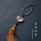 RWTW汽車(chē)掛件高檔車(chē)掛水晶平安如意鎖車(chē)內吊飾車(chē)載后視鏡掛飾