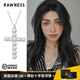 RAWNESS滿鉆十字架項(xiàng)鏈 925銀小眾吊墜美式疊戴鎖骨鏈送女友禮物 滿鉆十字鎖骨鏈「大號」