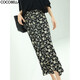 COCOBELLA設計感抽褶碎花半身裙女遮胯半裙裹身裙筒裙HS513 碎花 S