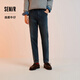 森馬（Semir）森柔|商場同款牛仔褲男冬季棉彈直筒褲2025復古長褲103725124101A