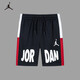 NIKE JORDAN 耐克AJ童裝男童短褲夏季新款兒童網(wǎng)眼透氣運(yùn)動(dòng)短褲 正黑色 110 /53 【建議身高104-110cm】