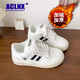ACLNX加絨加厚板鞋女2024年冬季新款保暖女鞋學(xué)生百搭休閑小白鞋運(yùn)動(dòng)鞋 黑色【加絨加厚】 37