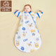 七彩博士嬰兒睡袋一體可拆袖秋冬季恒溫棉寶寶防著(zhù)涼防踢被子保暖長(cháng)袖兒童 航海日記-240g秋冬加厚款
