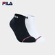 斐樂（FILA）官方男子襪子低腰襪套裝時尚舒適休閑襪運動短襪 標準白/傳奇藍-99 XS