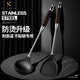 德國(guó)鍋鏟食品級(jí)硅膠鏟家用炒菜鏟子不粘鍋專用炒湯勺子勺廚具套裝耐高溫佳橙（KACHeeG） BAYHUI 拜匯不粘鍋【硅膠炒鏟+硅膠湯勺】