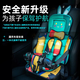 馳卡行汽車(chē)兒童坐墊腰靠便攜式車(chē)上睡覺(jué)神器寶寶車(chē)載安全帶固定器背帶 【星空兔】翠綠色