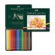 輝柏嘉（Faber-castell）進口綠盒油性彩鉛24色專業(yè)手繪藝術家大師級繪畫鉛筆綠鐵盒彩色鉛筆110024開學寫生
