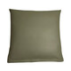 CORRIDORCR柔軟牛皮簡(jiǎn)約輕奢抱枕套腰枕客廳沙發(fā)真皮羽絨汽車(chē)靠墊純色抱枕 蒼嶺綠 50*50CM（含皮套/含芯）