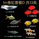 樂淘逸寵銀龍魚活體大中型熱帶觀賞魚魚缸寵物淡水風(fēng)水魚發(fā)財魚金龍魚 1m魚缸套餐D發(fā)順豐