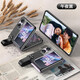 皇上請進(jìn) 適用oppo find n2 flip手機(jī)殼 n2flip折疊屏保護(hù)套真皮綁帶支架全包外殼 oppo find n2flip【午夜黑】