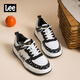 Lee男鞋休閑板鞋低幫透氣厚底增高舒適百搭時(shí)尚運動(dòng)潮流鞋子 黑色 44