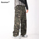 棒球手（Baseman）迷彩褲男春季工裝重磅純棉寬松闊腿褲時(shí)尚潮流休閑軍旅戶(hù)外褲子男 軍綠迷彩 2XL 【推薦160-180斤】重磅加厚-正碼正拍