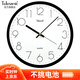 天王星（Telesonic）掛鐘客廳鐘表2025新款簡(jiǎn)約創(chuàng)意時(shí)鐘表掛墻免打孔裝飾石英鐘掛表 時(shí)尚黑直徑30cm（12英寸）