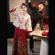 微愛的小松鼠（weiaidexiaosongshu）新中式旗袍敬酒服2024新款新娘結(jié)婚訂婚禮服回門連衣裙長袖秋冬季 裙子 3XL