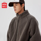 名創(chuàng)優(yōu)品（MINISO）羊羔絨外套男秋冬季美拉德棕色加絨加厚抓絨衣服青少年搖粒絨棉衣 咖啡色 XL 180(版型休閑寬松)