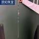 頂妃（DING FEI）國風漢服百搭飾品馬面裙長款禁步配飾古風壓襟流蘇祥云腰鏈掛件 竹節(jié)鏈襟步一個A26-207